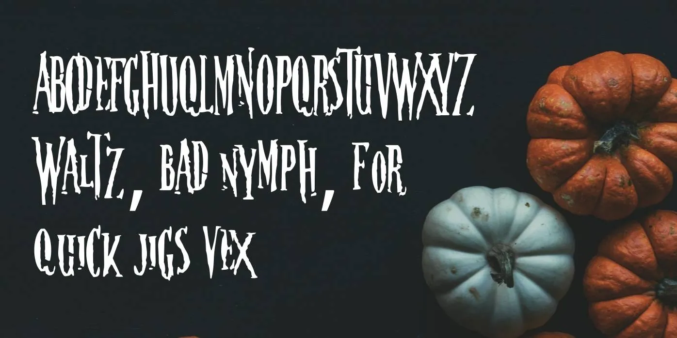 Nightmare Font Preview