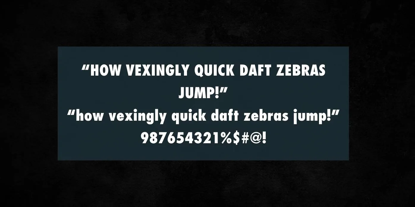 Nike Font Preview