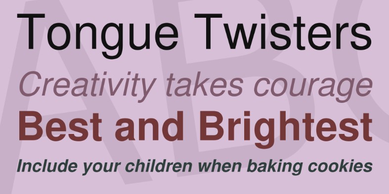 Nimbus Sans L Font Preview