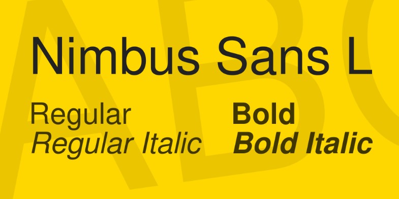 Nimbus Sans L Font