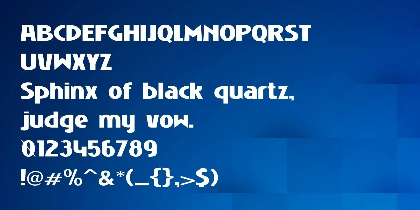 Niobium Font Preview
