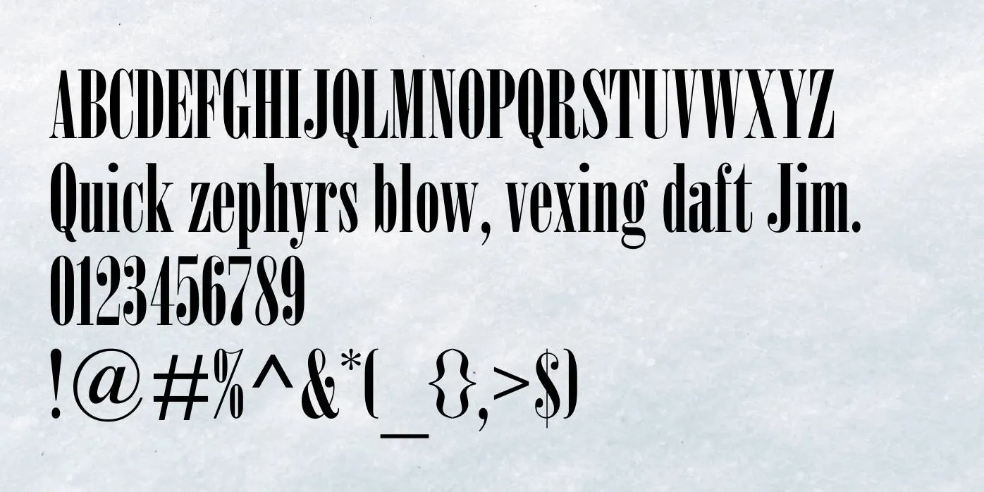 Nirvana Font Preview