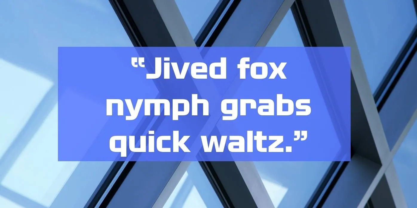 Nissan Font Preview