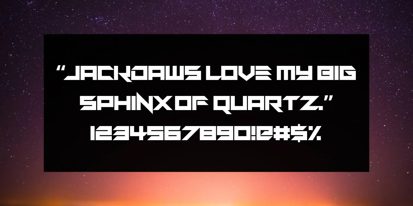 No Surrender Font Preview