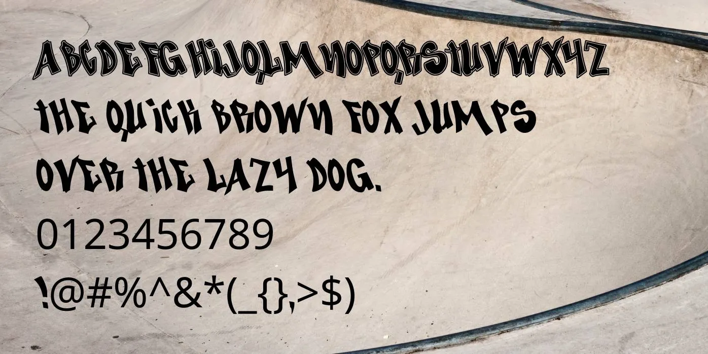 Nosegrind Font Preview