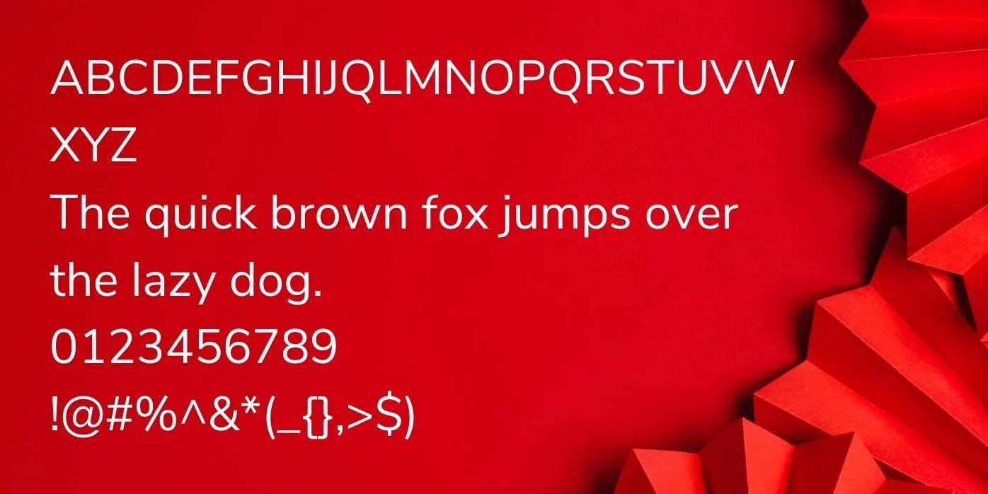Nunito Font Preview