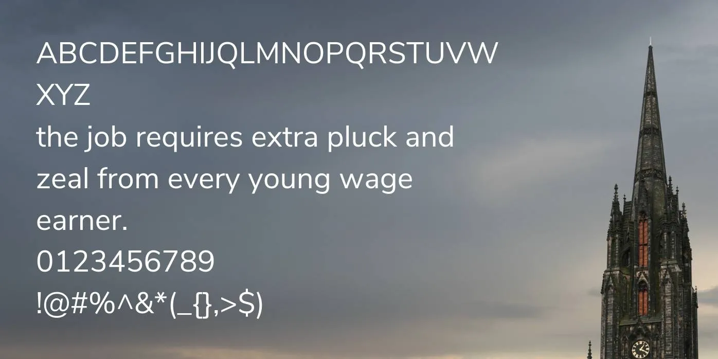 Nunito Sans Font Preview