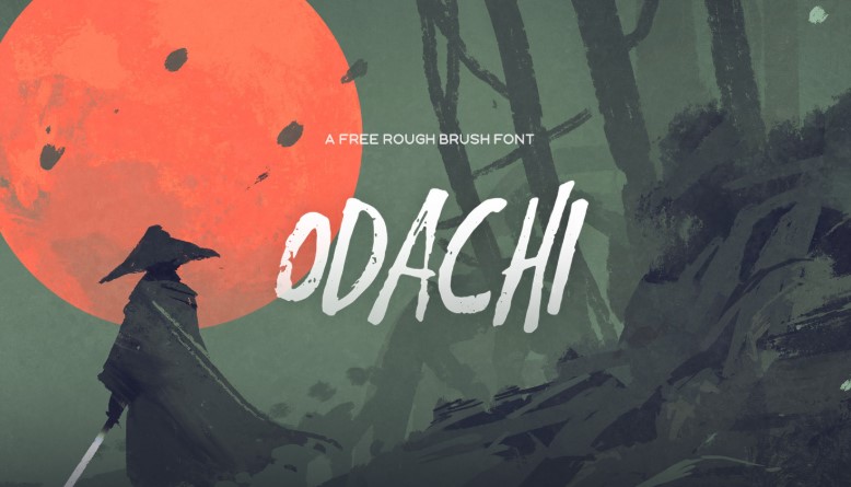 Odachi Brush Font