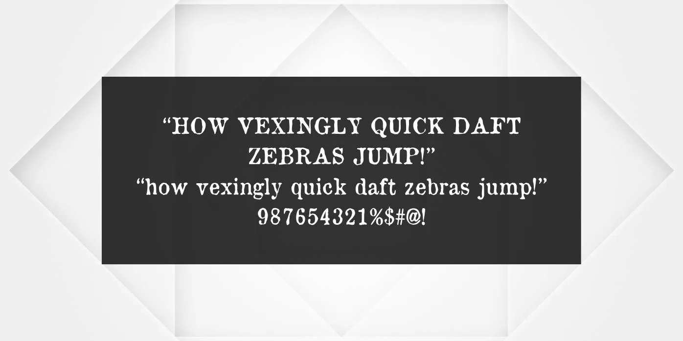 Old Newspaper Font Preview