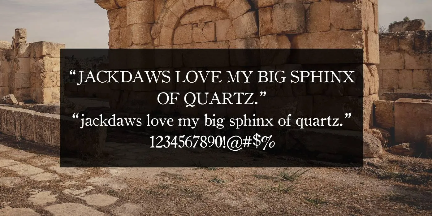 Old Style Font Preview