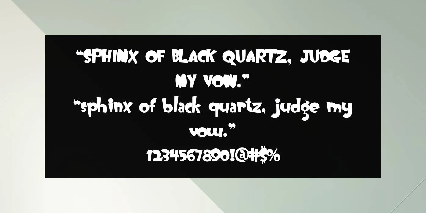Oogie Boogie Font Preview