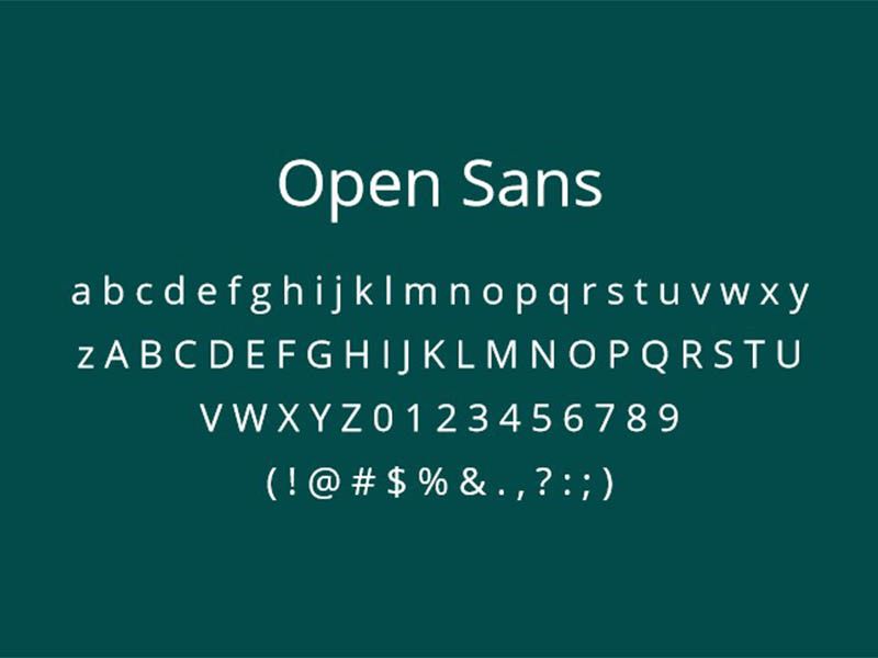 Open Sans Font Preview