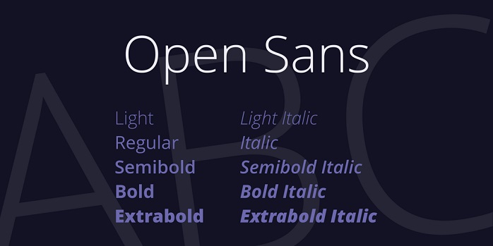 Open Sans Font
