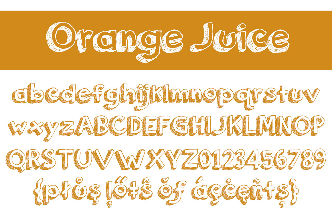 Orange Juice Font Preview