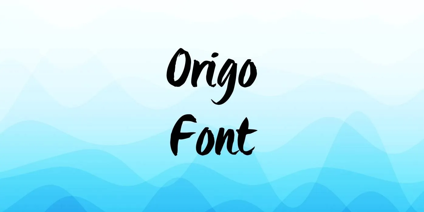 ≠Origo Font
