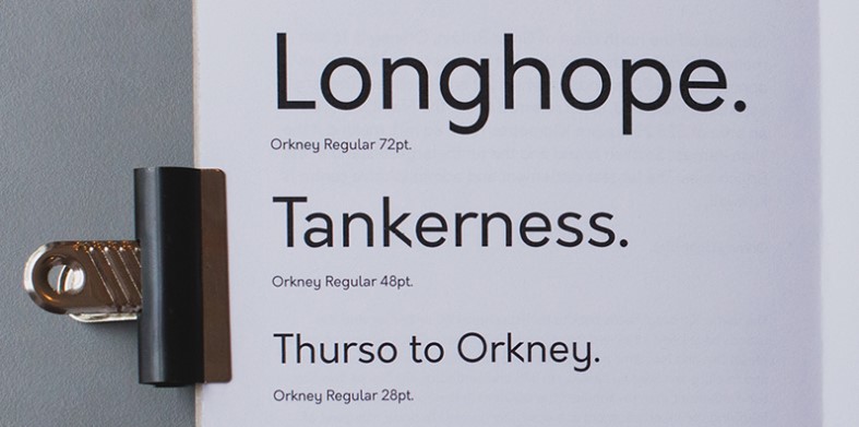 Orkney Geometric Font Preview
