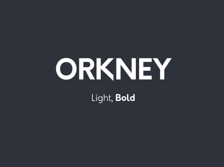 Orkney Geometric Font