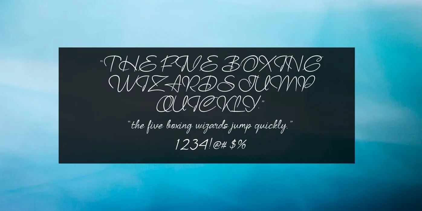 Outlander Font Preview
