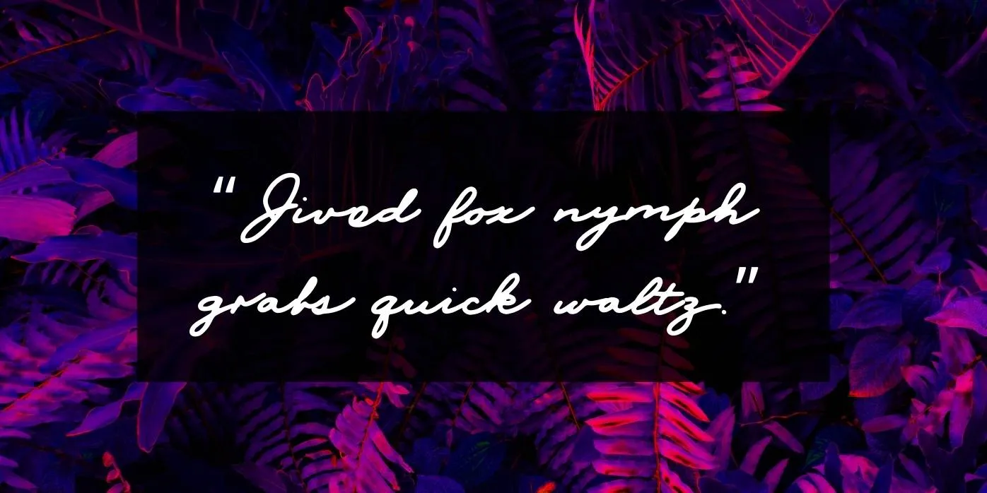 Palmer Script Font Preview