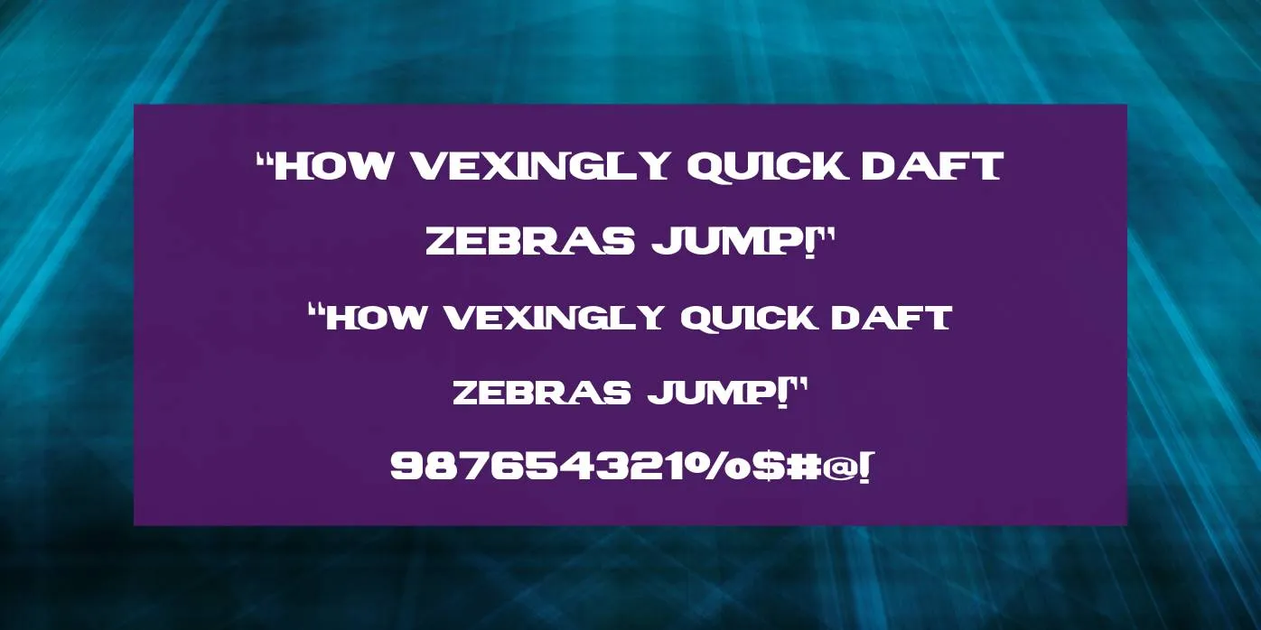 PanAm Font Preview