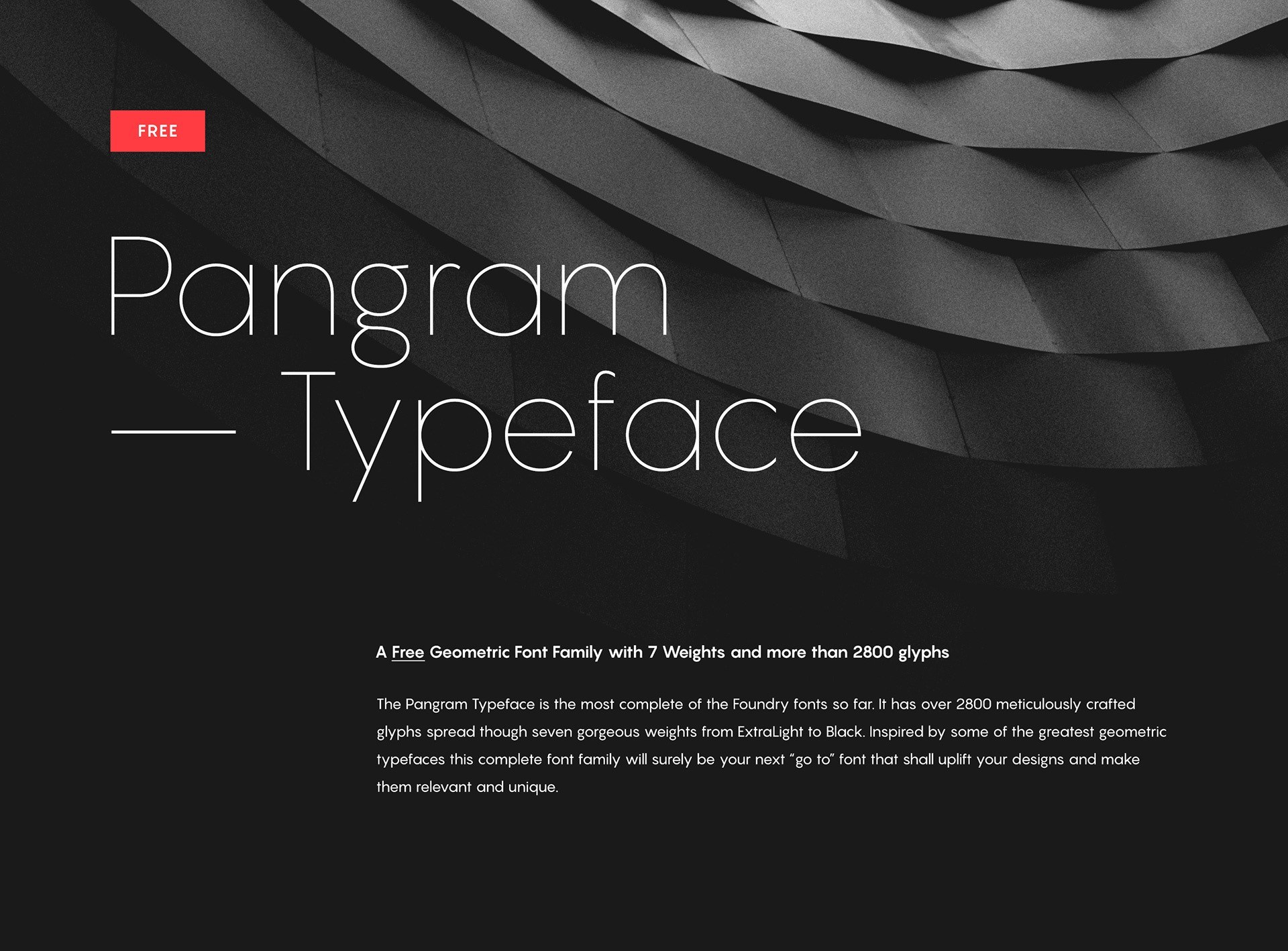 Pangram Sans Font Preview