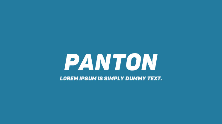 Panton Font