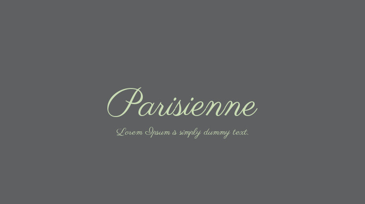 Parisienne Font