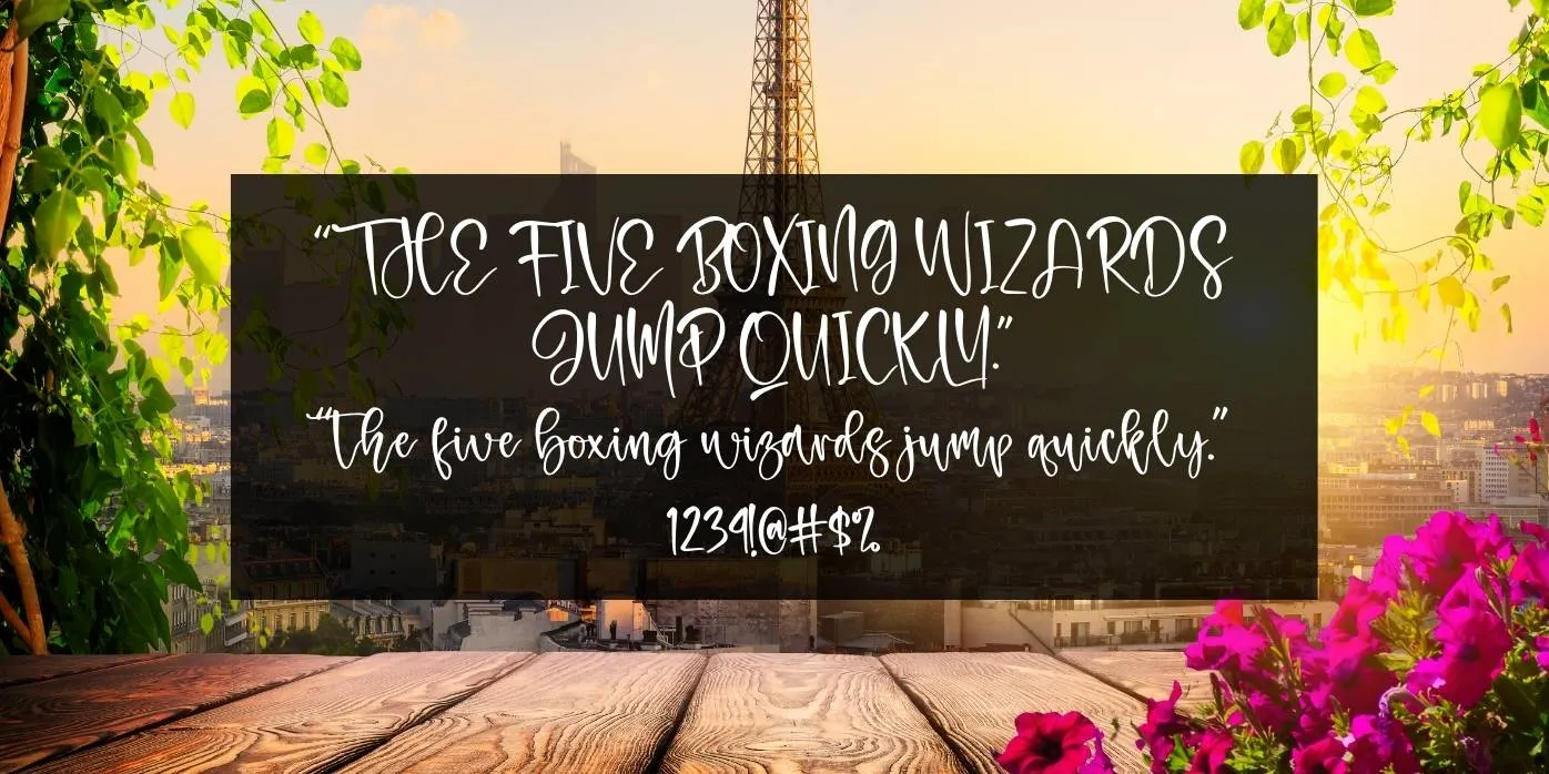 Paristime Font Preview