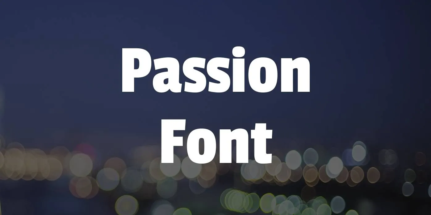 Passion Font
