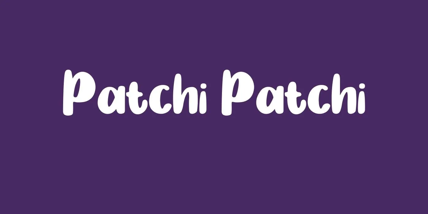 Patchi Patchi Font