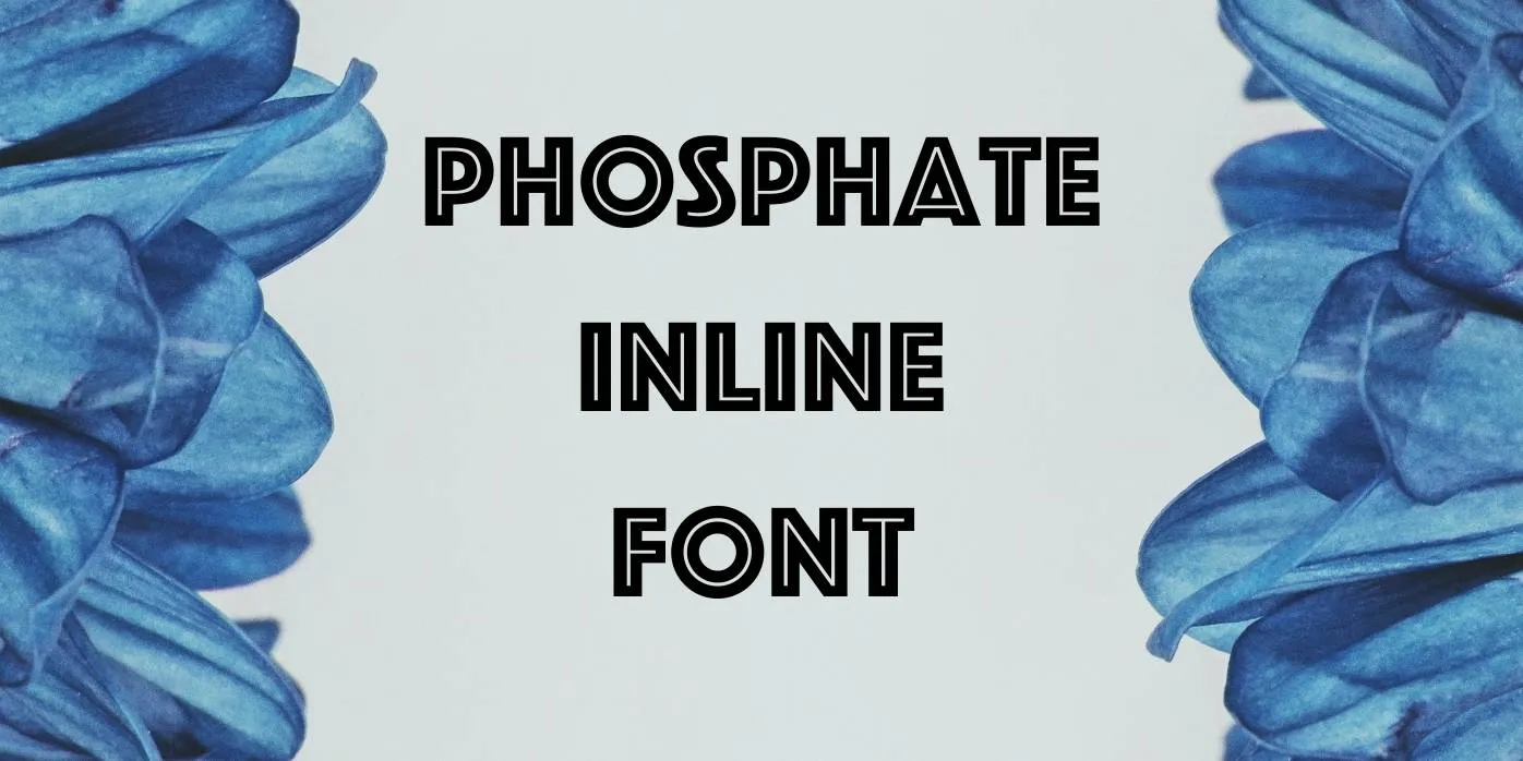 Phosphate Inline Font