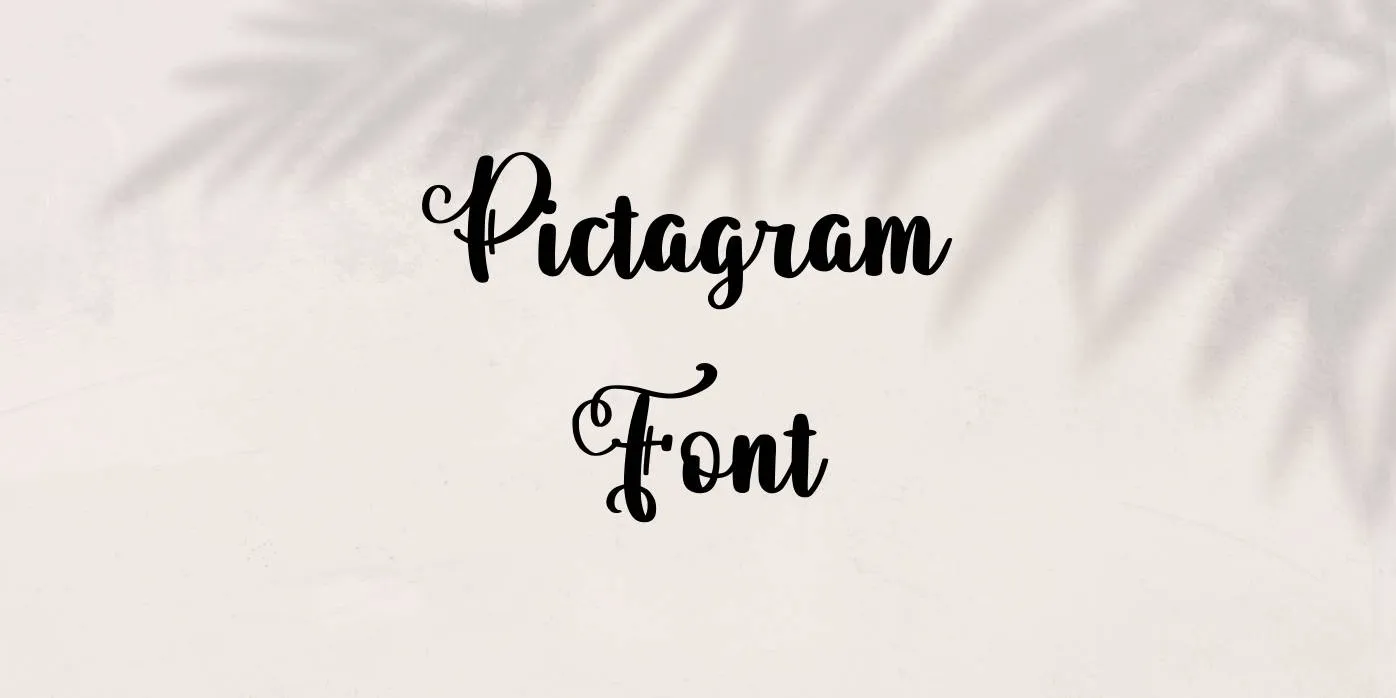 Pictagram Font