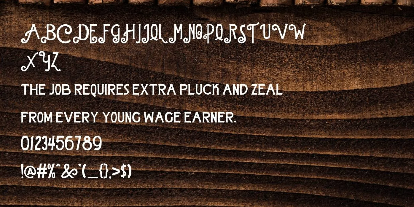 Pipeburn Font Preview
