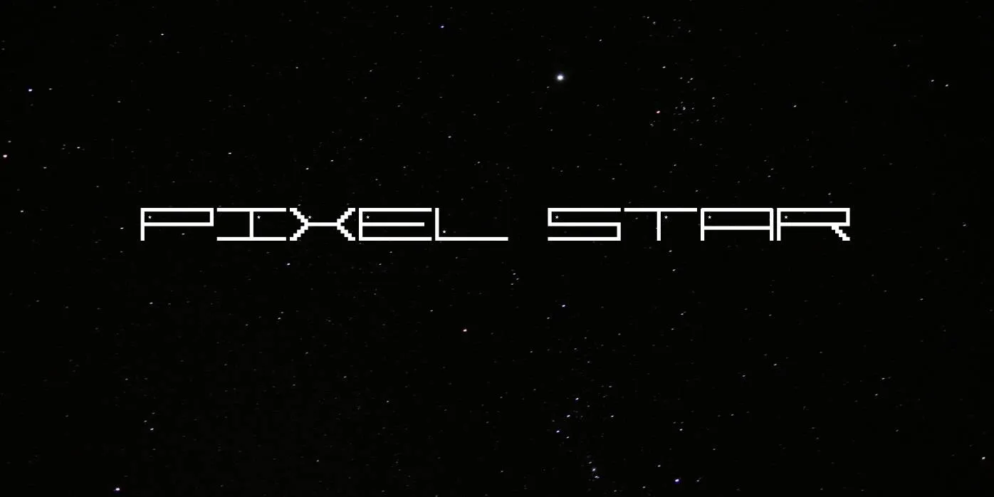Pixel Star Font