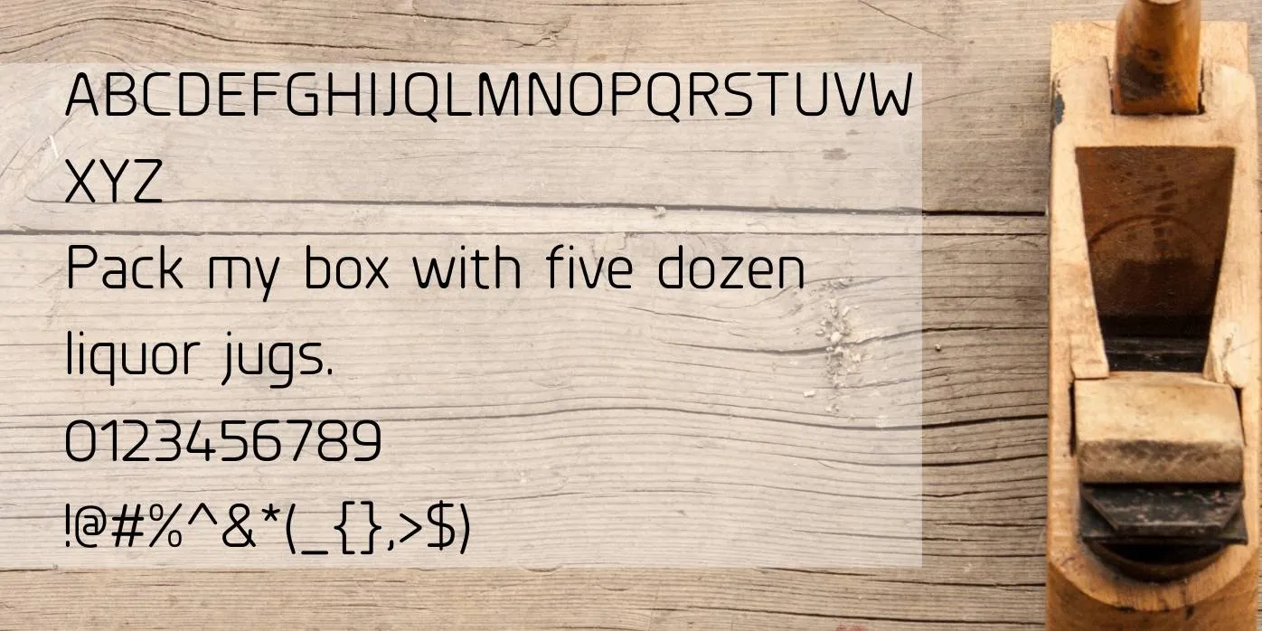 Planer Font Preview