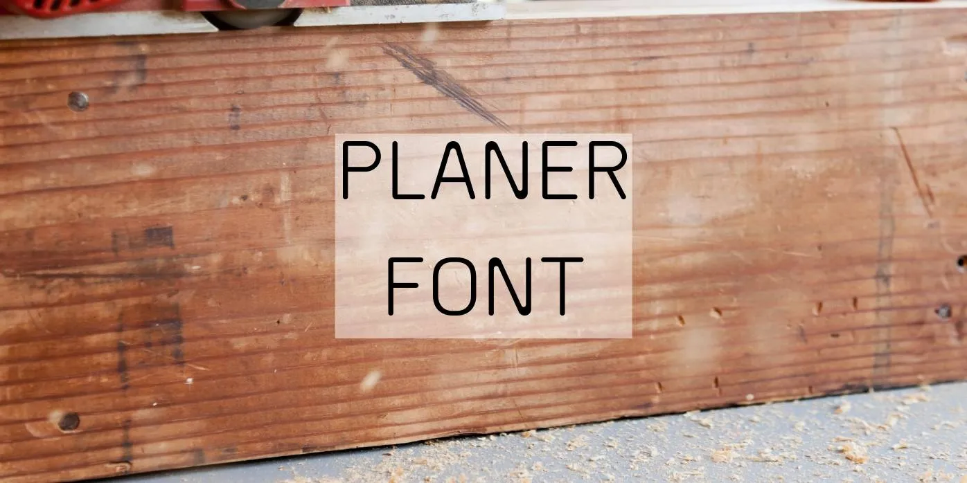 Planer Font