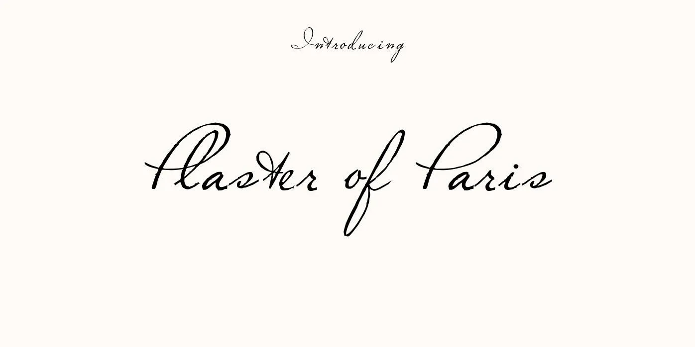 Plaster of Paris Font