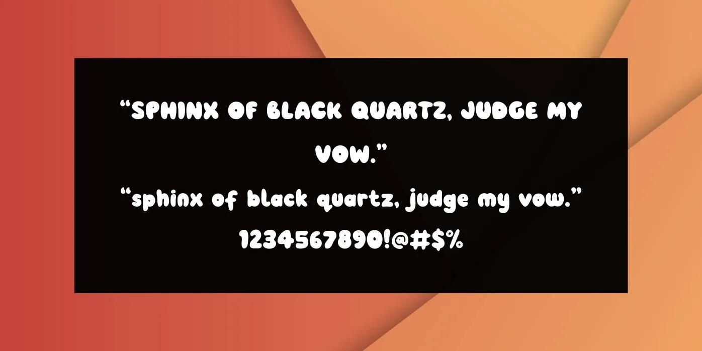 Pobble Font Preview