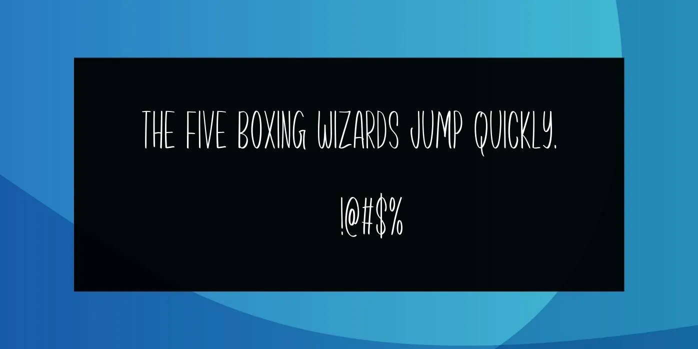 Precious Way Font Preview