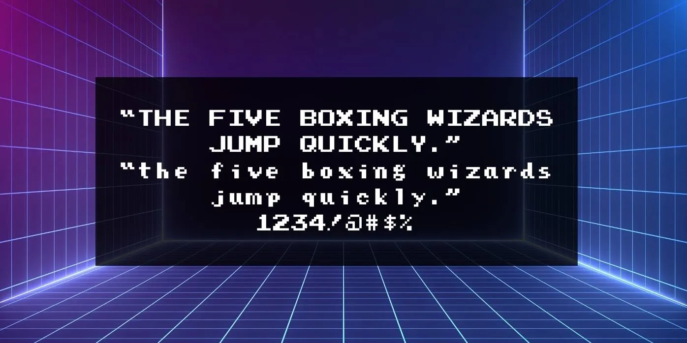 Press Start Font Preview