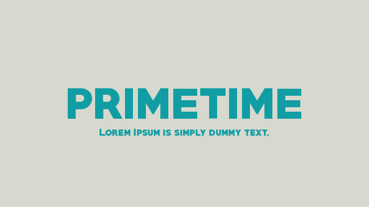 Primetime Font
