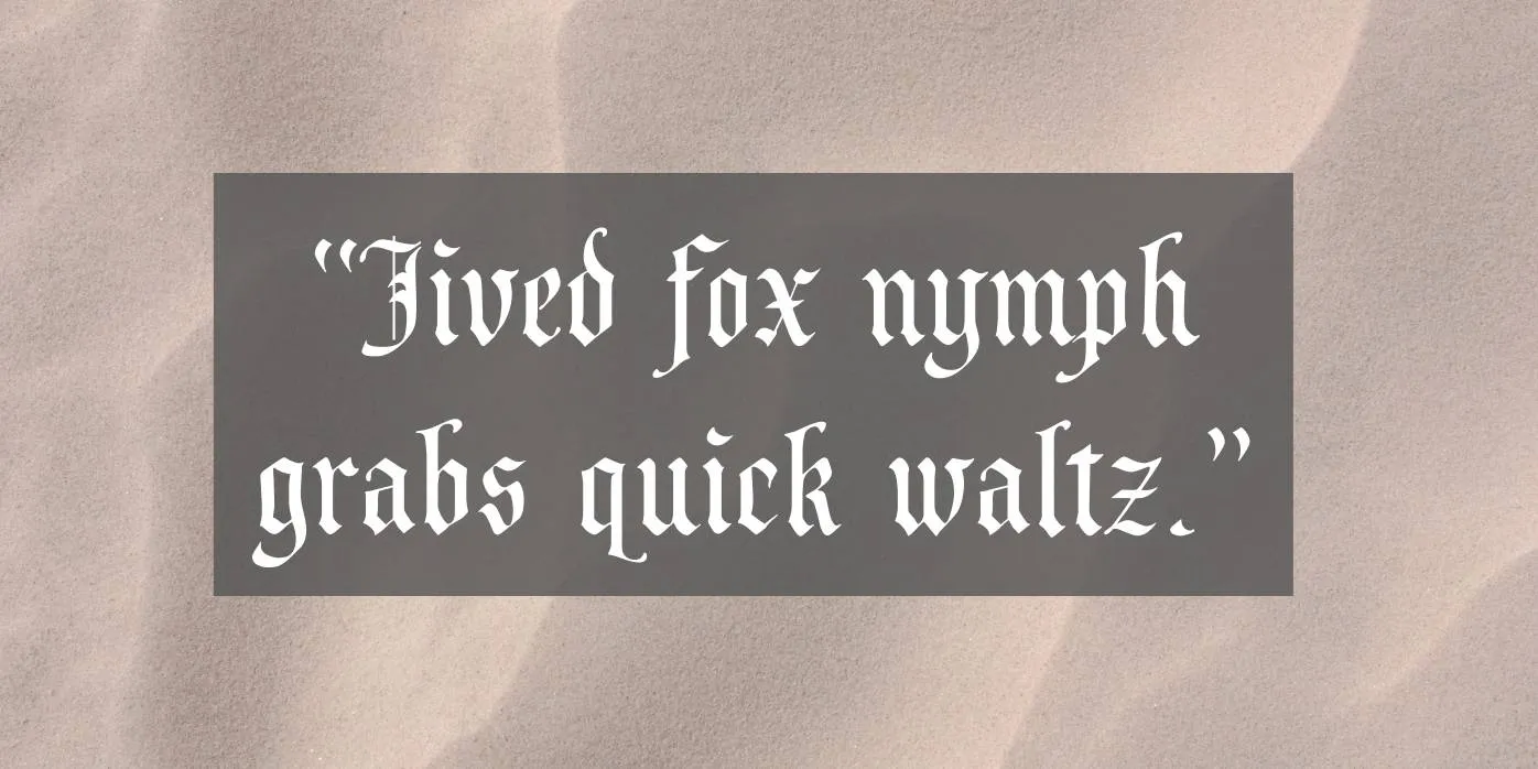 Prince Valiant Font Preview