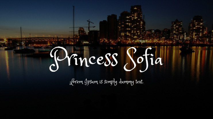 Princess Sofia Font Preview