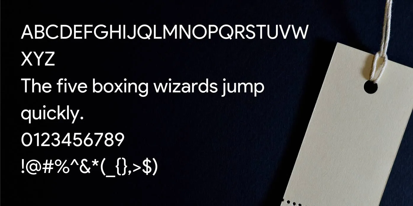 Product Sans Font Preview