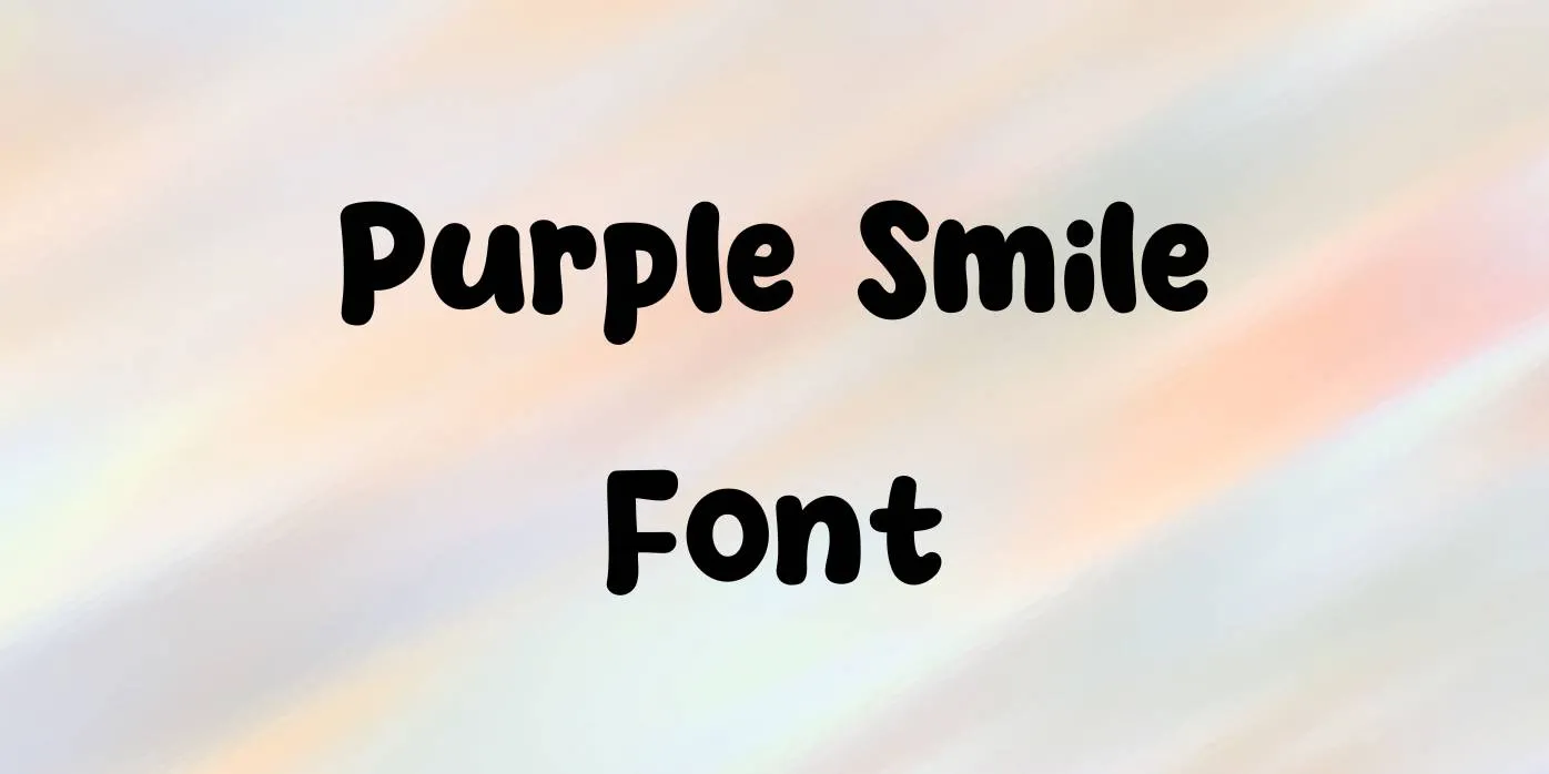 Purple Smile Font