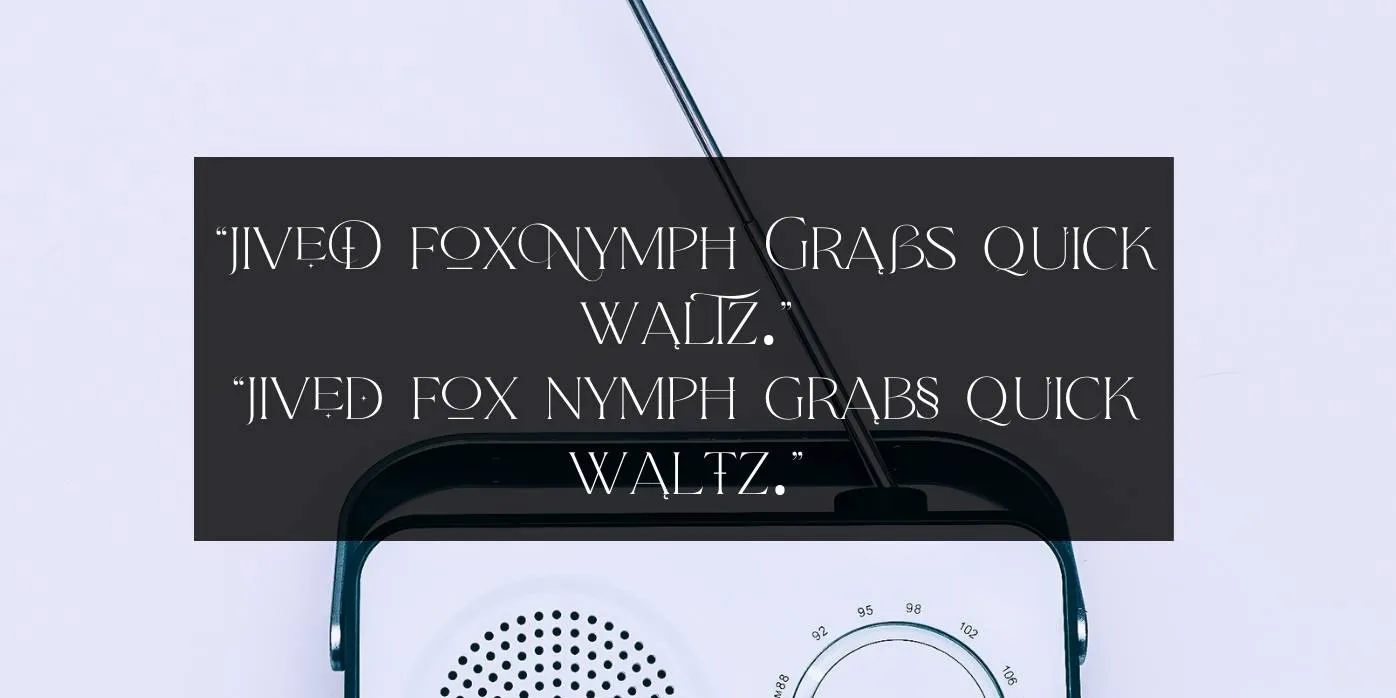 Qene G Font Preview