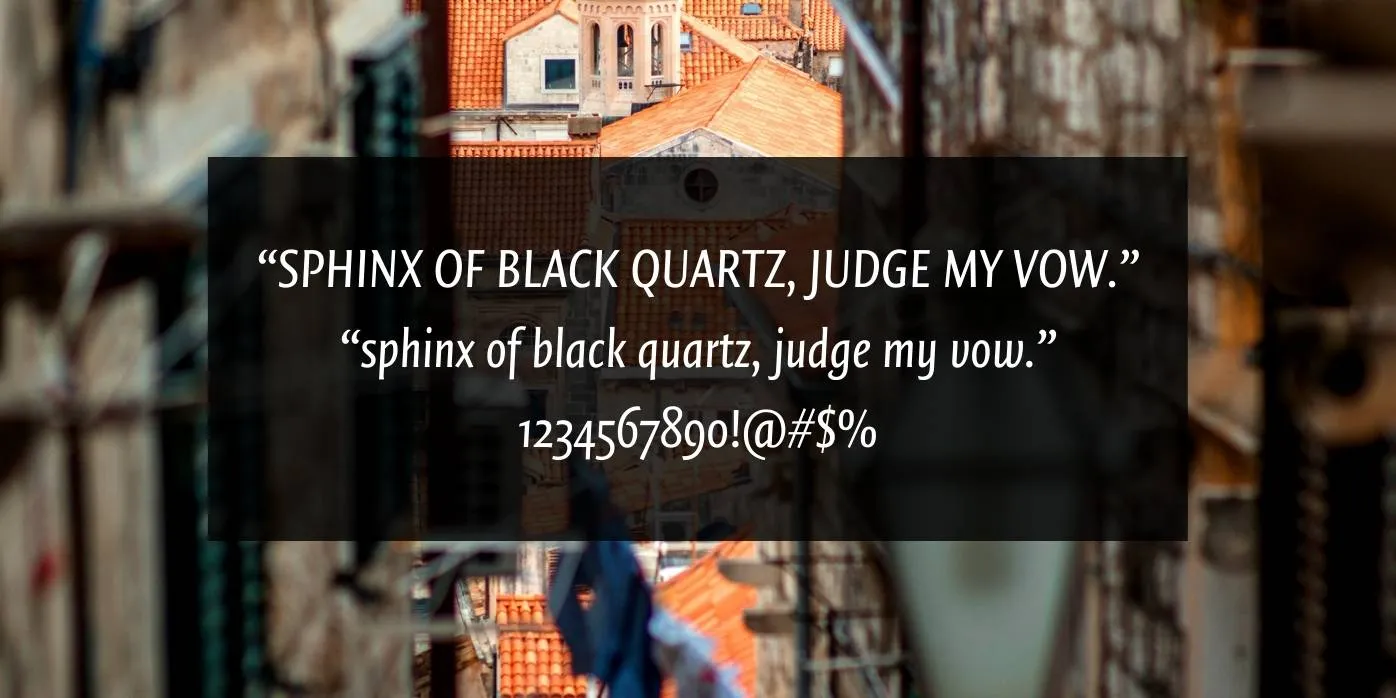 Quadraat Sans Font Preview