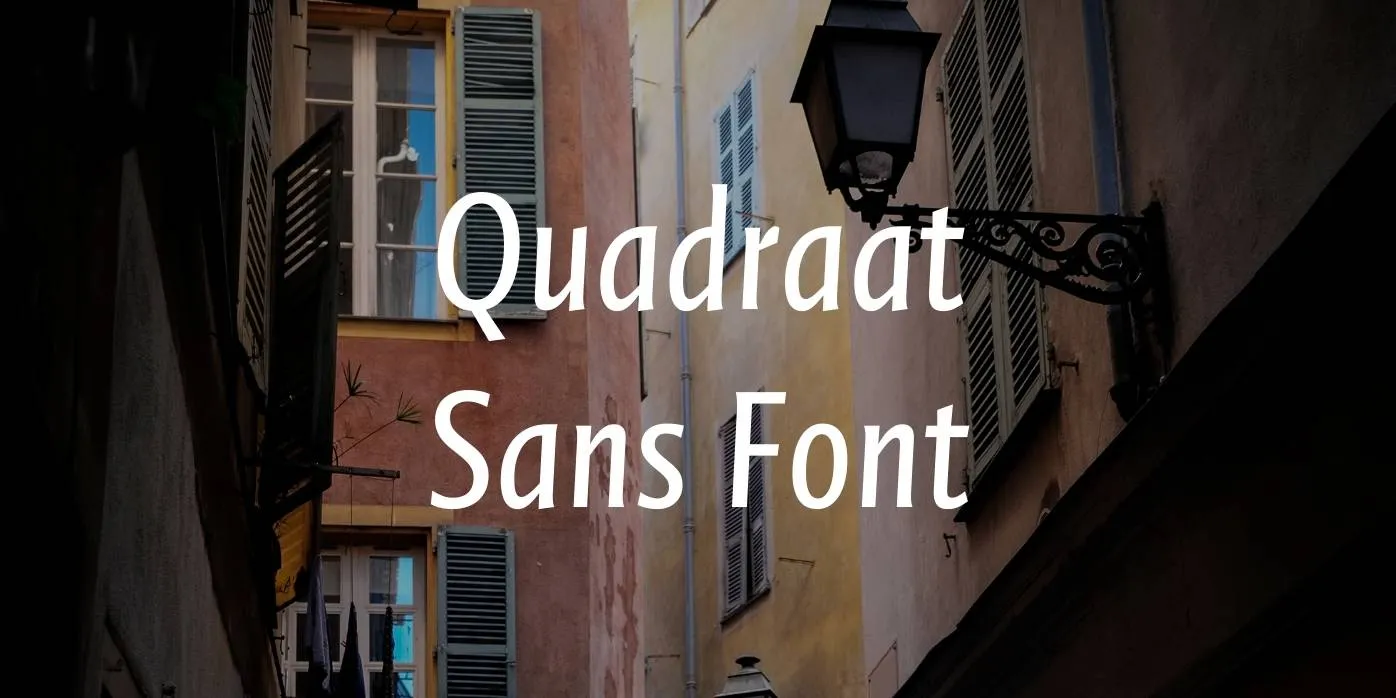 Quadraat Sans Font
