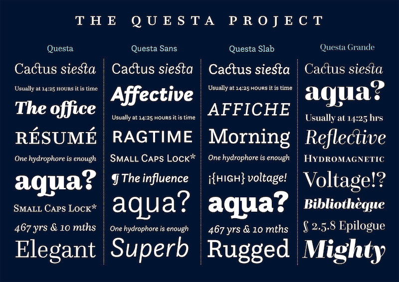 Questa Sans Font Preview