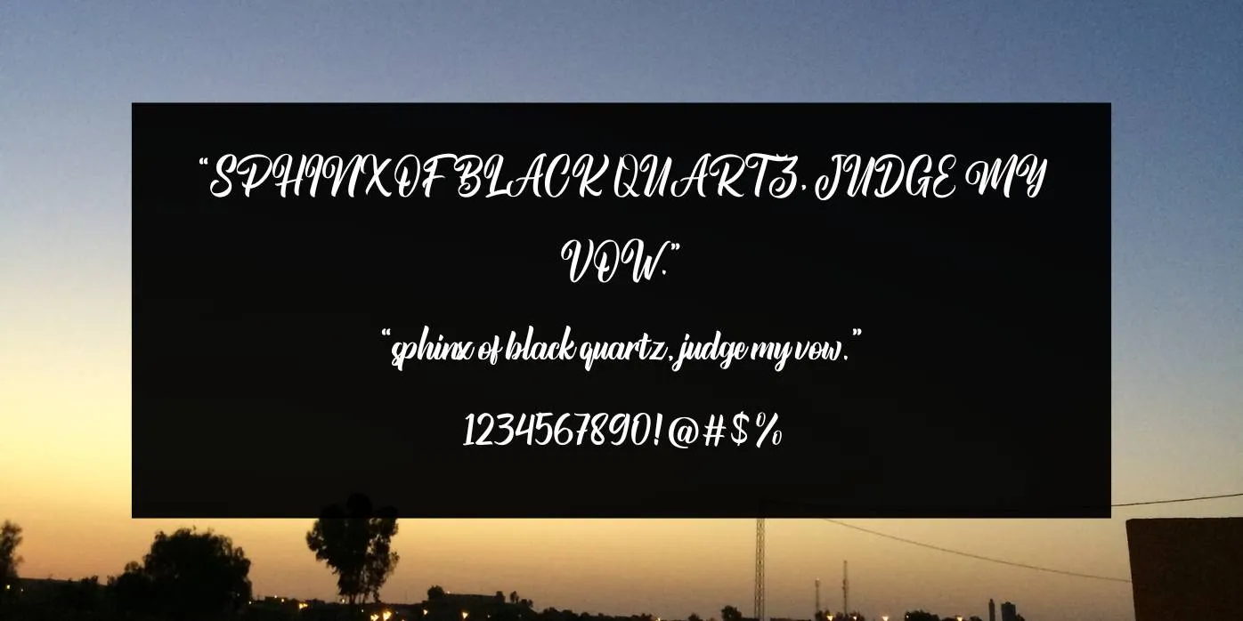 Ramadhan Mubarak Font Preview